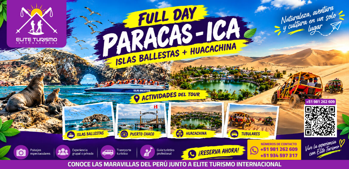 ¡FULL DAY PARACAS – ICA! 🇵🇪