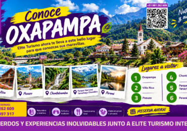 CONOCE OXAPAMPA CON ELITE TURISMO